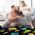 thumbnail image 4 of Alien Polyester Chair Rugs - Soft Modern Floor Mat for Home or Office - Backing, Easy to Clean - Protects Floors, Reduces Noise - Comfortable and Stylish Seating Area Rug, 4 of 6