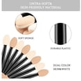 thumbnail image 2 of Fiudx Brocha para Sombra de Ojos, Maquillaje Aplicado con Punta de Esponja, Brocha de Sombra de Doble Cara, Ideal para Principiantes, Uso Diario, Tamaño de Viaje, Set 10 Unidades Desechables., 2 of 6