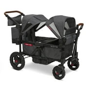 Voya Stroller Wagon by Radio Flyer, Gray, Premium Stroller Wagon for Babies and Kids 6 Months and up