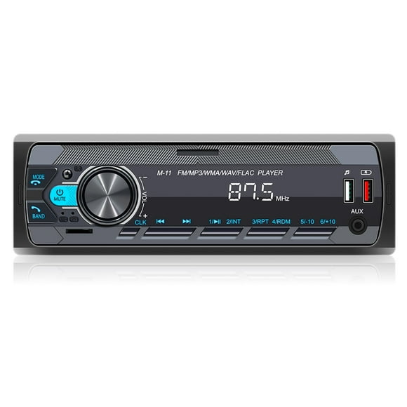 Estéreo de coche SIXWIN Single DIN Bluetooth 5.0 Manos libres FM