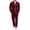 Wine, variant on Iaqnaocc Pajama Set for Men Cozy Soft Casual 2 Piece Set Long Sleeve Top and Pants Lightweight Loungewear Black S