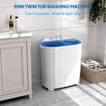 ROVSUN 11LBS Portable Washing Machine, Electric Mini Twin Tub Washer