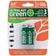 thumbnail image 1 of Ultralast ULGHP2AA pilas recargables AA NiMH verdes de alta potencia, paquete de 2, 1 of 1