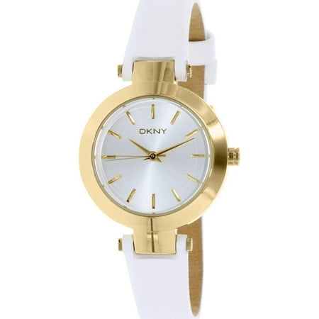 DKNY ny2353 28mm Stainless Steel Case White Calfskin Mineral Women's Watch