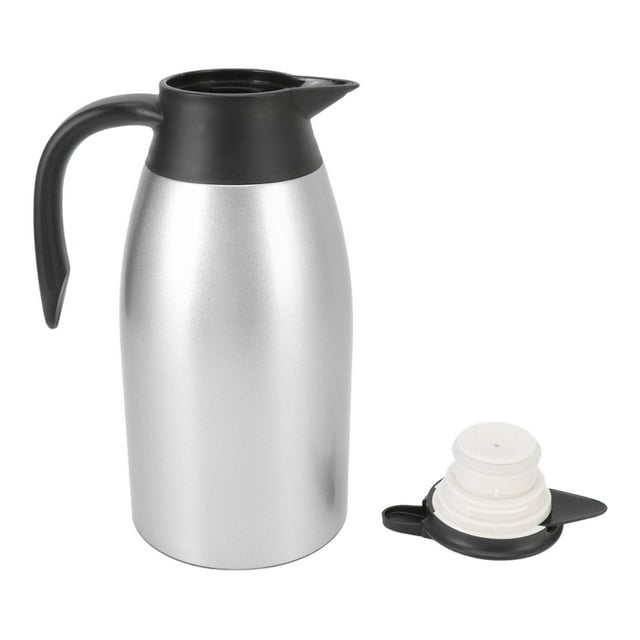 Jarra De Café Térmica, Jarra De Café Térmica De Acero Inoxidable 304 Con Tapa, Jarra De Té Al Vacío De 2 Litros, Termo De Café Aislado, Dispensador De Bebidas De Agua Al
