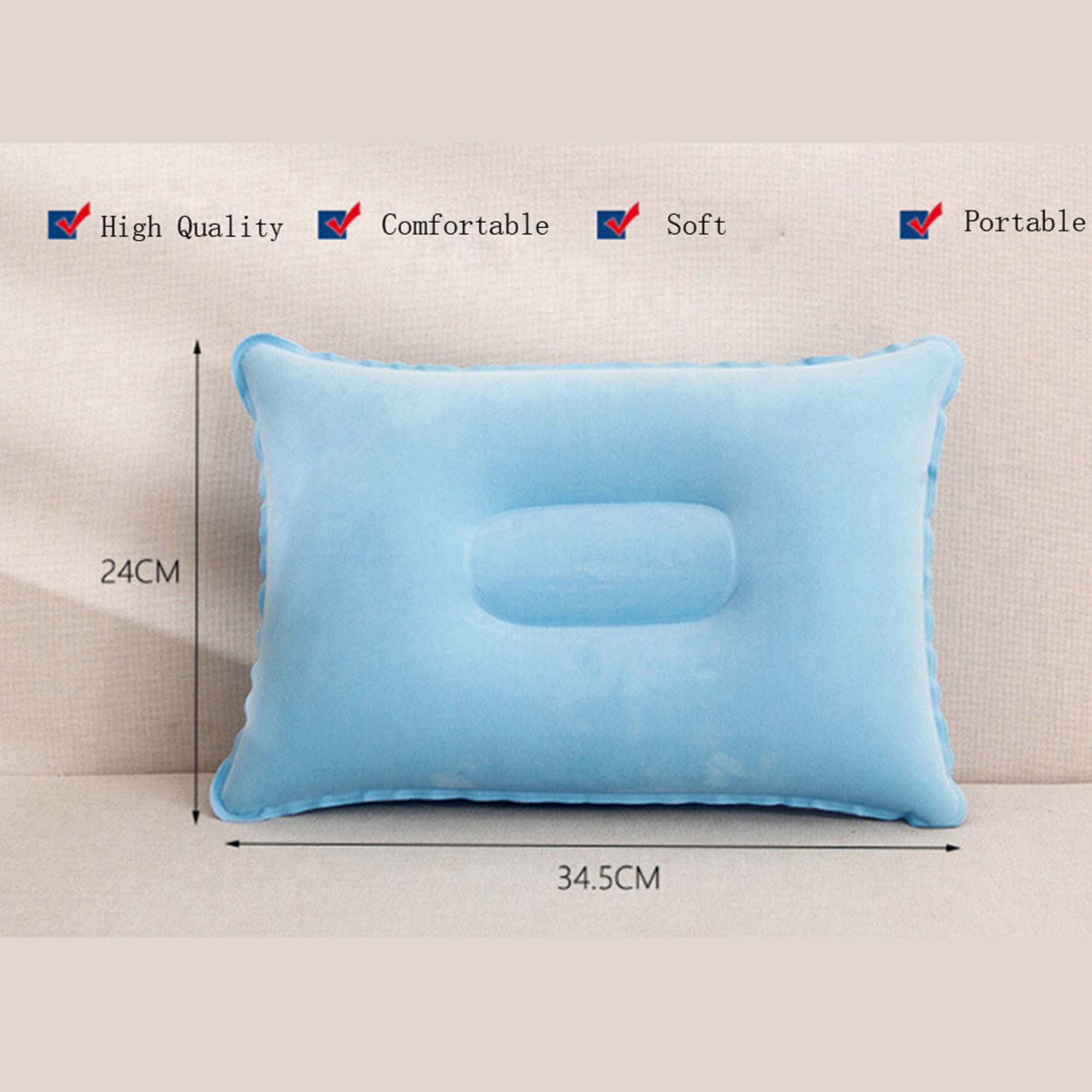 CompactSolutions Inflatable Lumbar Pillow for Airplane Travel - Inflatable  Travel Pillow - Inflatable Back Pillow - Inflatable Lumbar Support - self