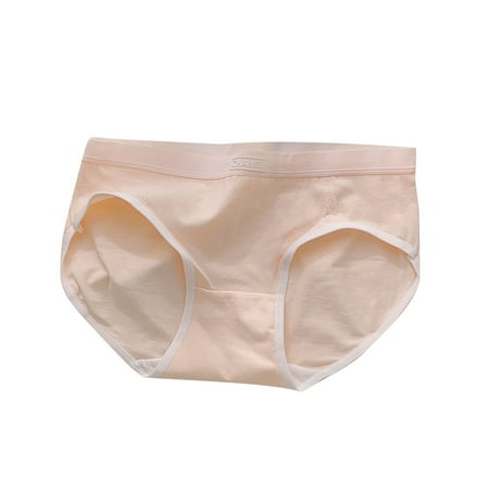 Quaouag Girls Underwear Cotton Panties Tag-Free Comfortable Briefs Mid Waist Triangle Panty Seamless Breathable Girls Underpants