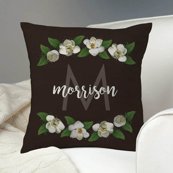 Magnolia Personalized Throw Pillow