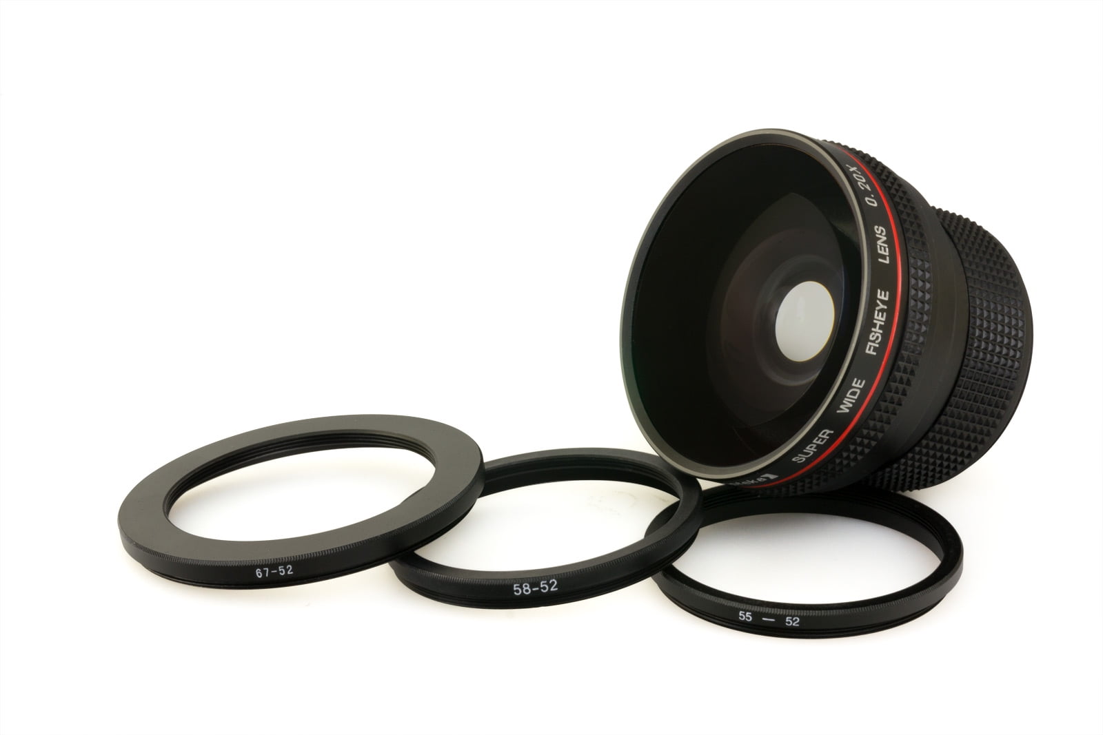 Opteka 0.20X Super AF Wide Angle Fisheye Lens with Microfiber