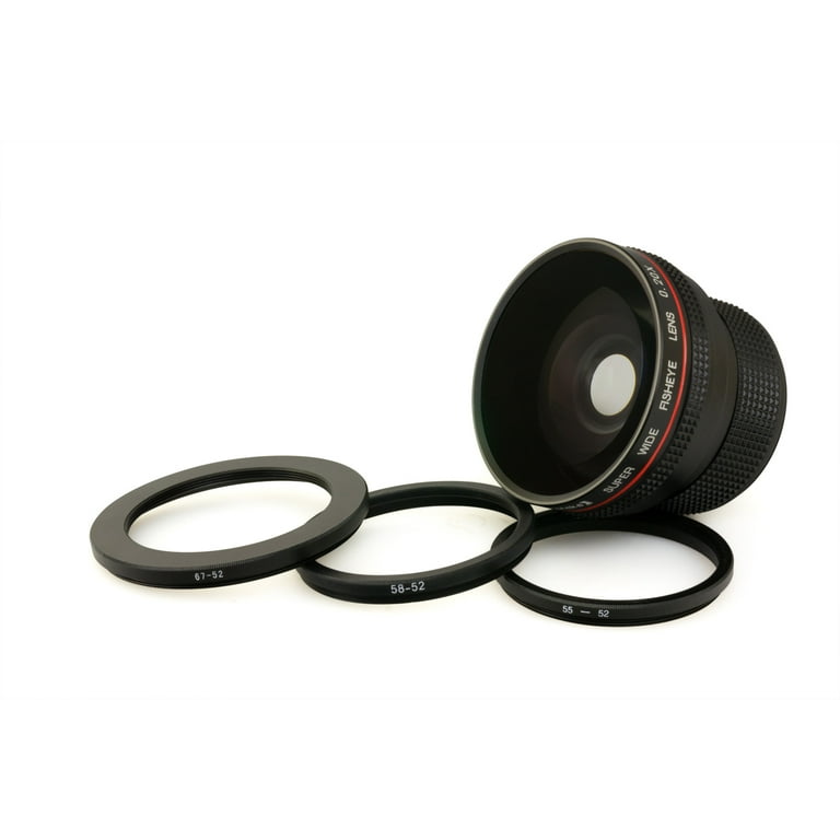 Opteka 0.20X Super AF Wide Angle Fisheye Lens with Microfiber