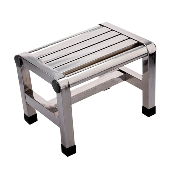 Taburete para cambiar zapatos, taburete de baño antideslizante portátil, taburete de inodoro, taburete de baño para 28.6CMX20CMX26CM