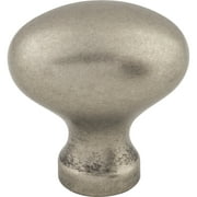 Top Knobs M202 Egg 1-1/4" Oval Cabinet Knob From The Somerset Ii Collection - Grey