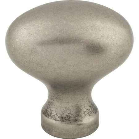 Top Knobs M202 Egg 1-1/4" Oval Cabinet Knob From The Somerset Ii Collection - Grey
