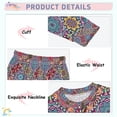 thumbnail image 3 of FORMRS Toddler Unisex Long Sleeve Top and Pants Pajama Set 2-Piece Sleepwear, Sizes 18M-8Y, Colorful Mandala Pattern, 3 of 6