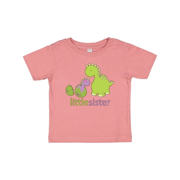 Inktastic Little Sister Purple Girls Baby T-Shirt