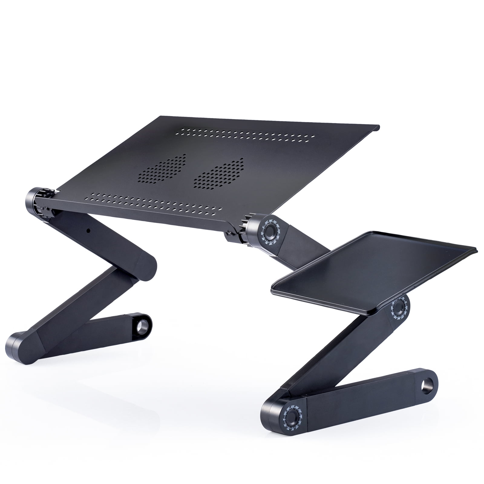 Black Generic Adjustable Notebook Cooling Stand Laptop Riser Holder Cooler Pad 360 Degree Rotating