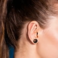thumbnail image 5 of Luxe Modz Pair of Surgical Steel PVD Black Double Flare Ear Tunnels Earlets Gauges Plugs, 5 of 8