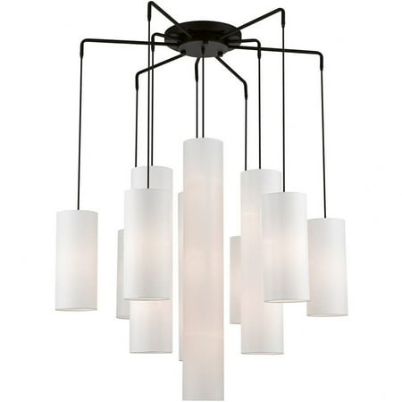 

15 Light Foyer Chandelier in Contemporary Style-43 inches Tall and 44.5 inches Wide-Black Finish Bailey Street Home 218-Bel-4828872