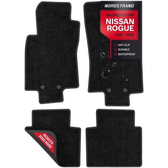 Carpet Floor Mats for 2014-2020 Nissan Rogue T32 (not for Sport and Select)