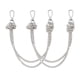 thumbnail image 1 of Guardurnaity 2 piezas de correas de repuesto para bolsos con diamantes de imitación y asa brillante, accesorios de hombro de platino. Bolsas de mensajero y de hombro plata, 1 of 6