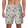 thumbnail image 2 of Goofa Funny Cat White Printed Men's Swim Trunks Board Shorts Quick Dry Mens Swimming Trunks with Compression Liner,Breathable Fit Hawaii Beach Shorts-XX-Large, 2 of 9