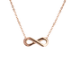thumbnail image 3 of Collar de Mujer LuckyLy Infinito Cadena con Dije de Acero Inoxidable Modelo Eva rosa UNITALLA, 3 of 5