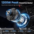 thumbnail image 4 of Deepower K2 Electric Bike for Adults, 20”x3 Fat Tire Ebike with 1200W Peak Motor,25MPH Max Speed, 720Wh Removable Battery Up to 55 Miles Range, Front Suspension,7-Speed Step-Thru Commuter Ebike, 4 of 8