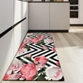 thumbnail image 4 of Pioneer Flower Floral Print Pattern Kitchen Rug Mat,Kitchen Runner Rugs Non Skid Washable,Decorative Kitchen Floor Mats for Kitchen,Sink,Laundry,17"X47", 4 of 5