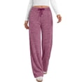 thumbnail image 4 of Fantaslook Womens Wide Leg Pants Casual Lounge Pull on Pant Soft Stretchy Trousers with Pockets for Daily Work Travel, 4 of 9