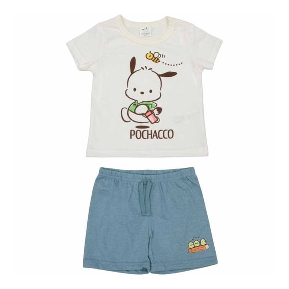 Conjunto Samni para Niño Estampado Blanco Talla 3x 2 Piezas