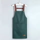 thumbnail image 3 of Delantal de cocina impermeable y resistente a la grasa, lavable, resistente a la suciedad, color sólido, 3 of 6