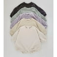 thumbnail image 4 of DEELLEEO Newborn Baby Girl Boy Sweatshirt Romper Toddler Long Sleeve Basic Cotton Oversize Romper Baby Clothes Jumpsuit, 4 of 5