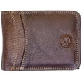 thumbnail image 1 of Cartera Para Hombre Enco Footwear mod 11 Piel Original Triple Pliegue Café, 1 of 5