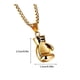 thumbnail image 2 of Collar de guante de boxeo Qarigey aleación antioxidante hombres oro, 2 of 6