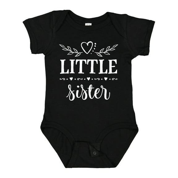 Inktastic Little Sister Girls Baby Bodysuit