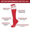thumbnail image 4 of 6 Pairs Christmas Compression Socks for Women & Men Circulation 15-20 mmHg - Better Blood Flow, Swelling , Best Support for Medical, Running, Nursing,Christmas Gifts for Nurses Travel Pregnancy, 4 of 5
