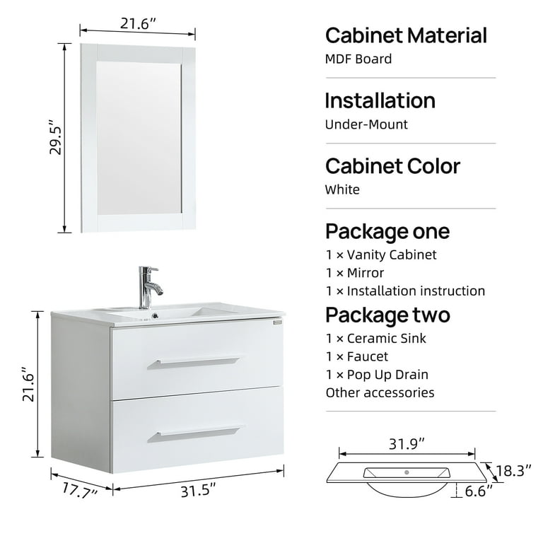 32 floating vanity deals