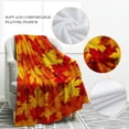 thumbnail image 3 of Fall Maple Leaves Blanket Autumn Throw Gifts for Women Kids Girls Men Thanksgiving Day Bed Halloween Home Bedroom Living Room Decor Soft Cozy Plush Throw Blankets Orange 60"x80", 3 of 6