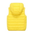 thumbnail image 4 of Boys Winter Yellow Vest Cute Hooded Jackets with Pockets Sleeveless Quilted Vest Kids Waterproof Jacket Baby Girl Jacket 12-15 Years, 4 of 7