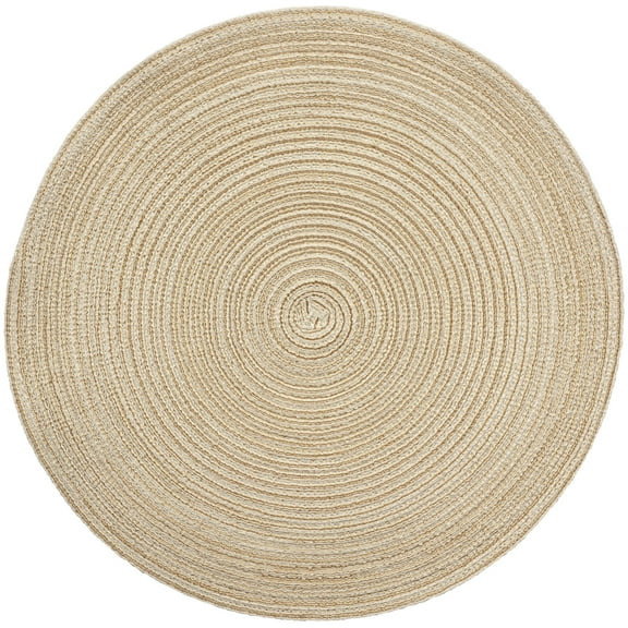 " OCCASIONS " 20 Pieces Pack / Centerpiece Placemats Washable Easy to Clean - Heat-resistand Handcrafted Woven Polyester Table Mats (Monaco, Beige)