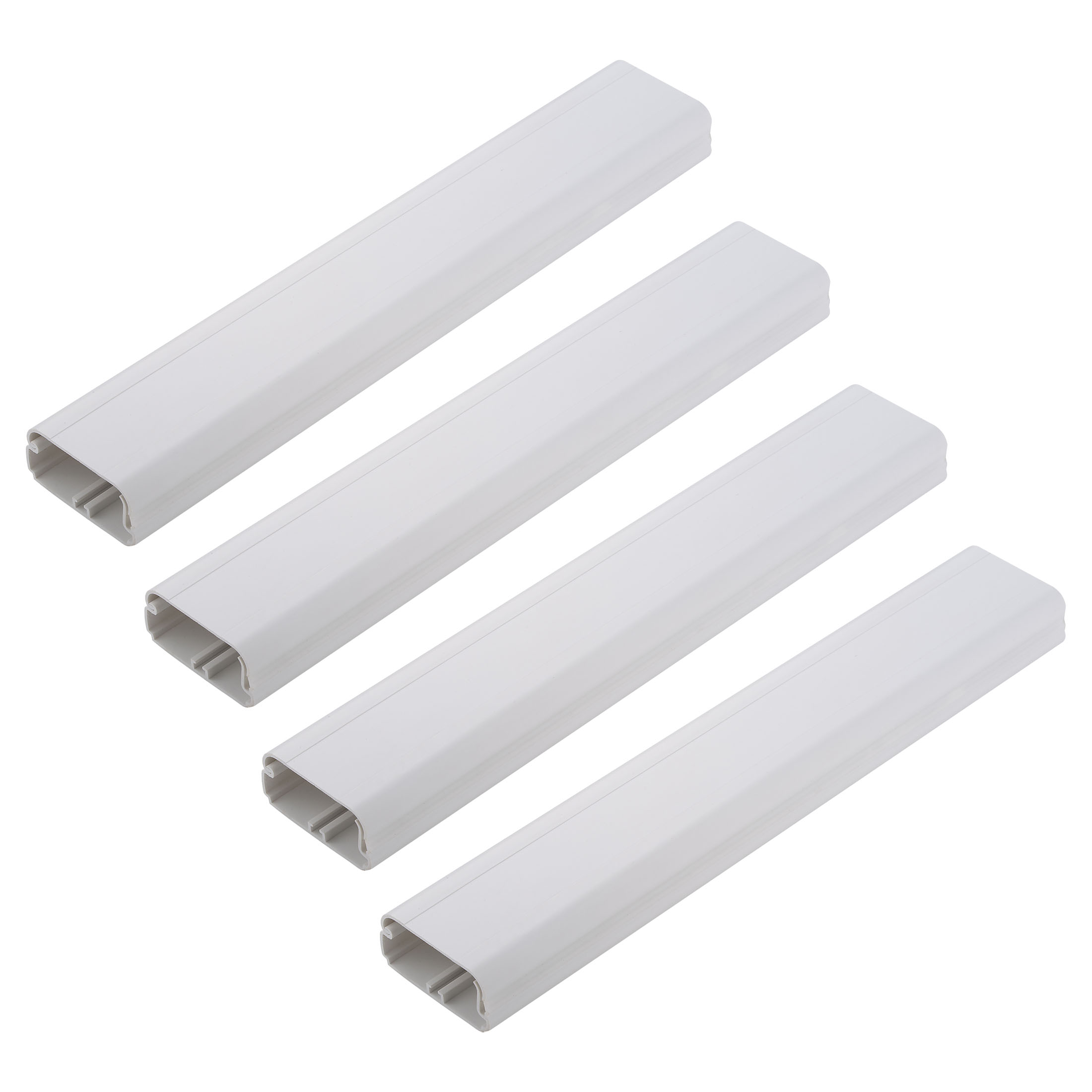 onn PVC Cable Covers, White, 4 Pack photo 4