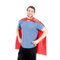 thumbnail image 2 of Costume Agent Cape de Super-Héros Réversible Adulte Rouge et Rouge, 2 of 4