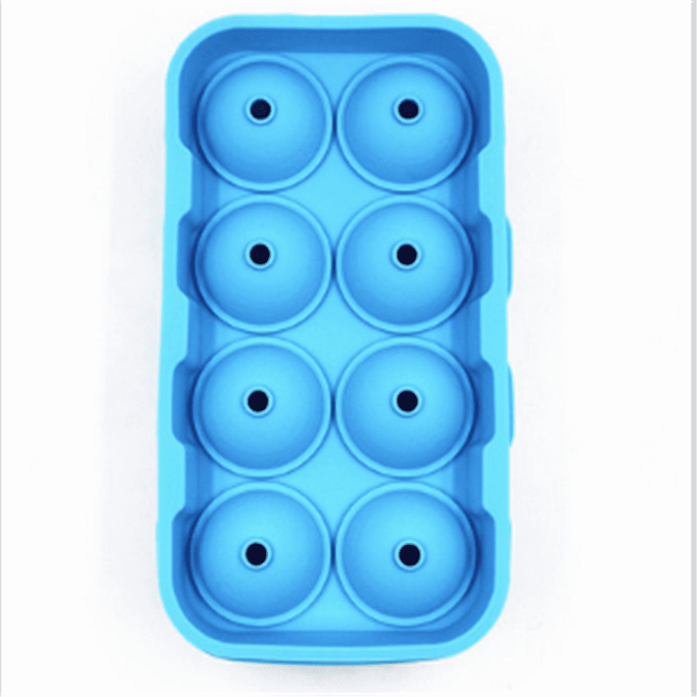 Ice Cube Trays Silicone Sphere Ice Ball Maker With Lid And Large Round