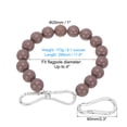 thumbnail image 2 of Uxcell Flagpole Retainer Ring, 16 Beaded Mount Ring Keep Flag Close to Pole with Stainless Steel Cable, Brown, 2 of 6