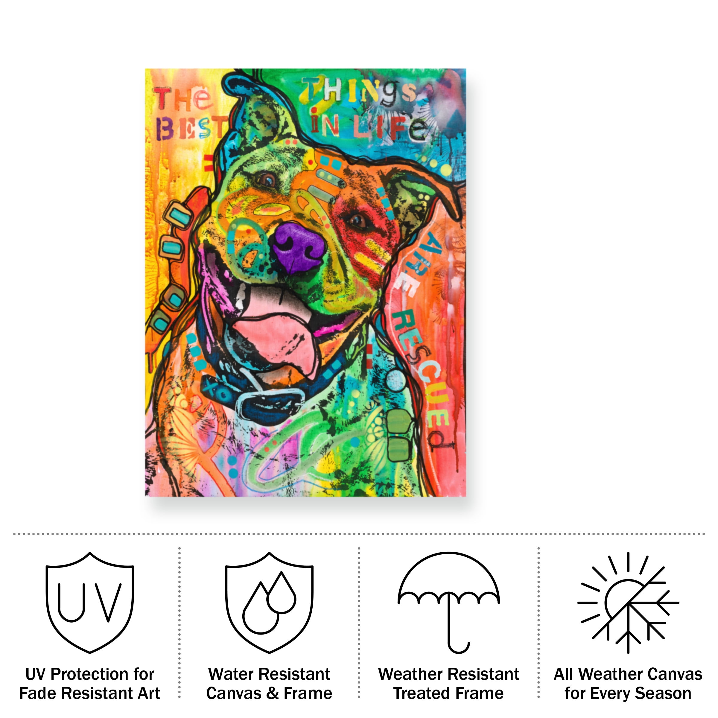 Dean Russo 'The Best Things In Life' Outdoor Canvas 24x18