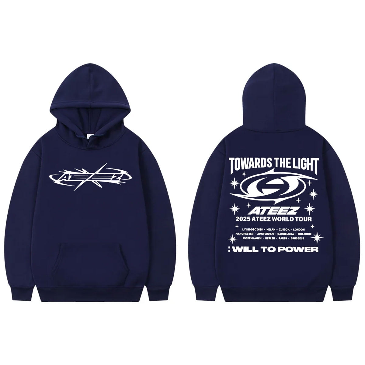 ATEEZ TOWARDS THE LIGHT フーディ パーカー① Ateez Merch Hoodie 2024 Ateez World Tour Towards The Light Hoodies