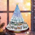 thumbnail image 2 of Escultura de árbol de Navidad giratoria, adornos de tren, pegatinas para ventanas, decoración navideña, adornos para colgar muñecas, A, 2 of 5