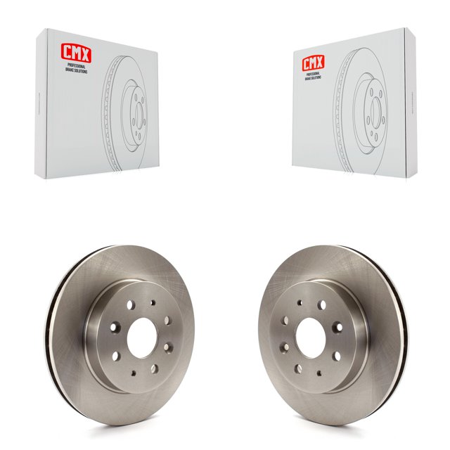 CMX Front Disc Brake Rotors Pair for Car 2003-2005 Kia Rio K8-100373