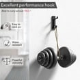 thumbnail image 3 of Stainless Steel Hooks Adhesive Wall Hangers Heavy Duty No Drill Utility Hooks for Kitchen Bathroom and Closet Organization Black, 3 of 3