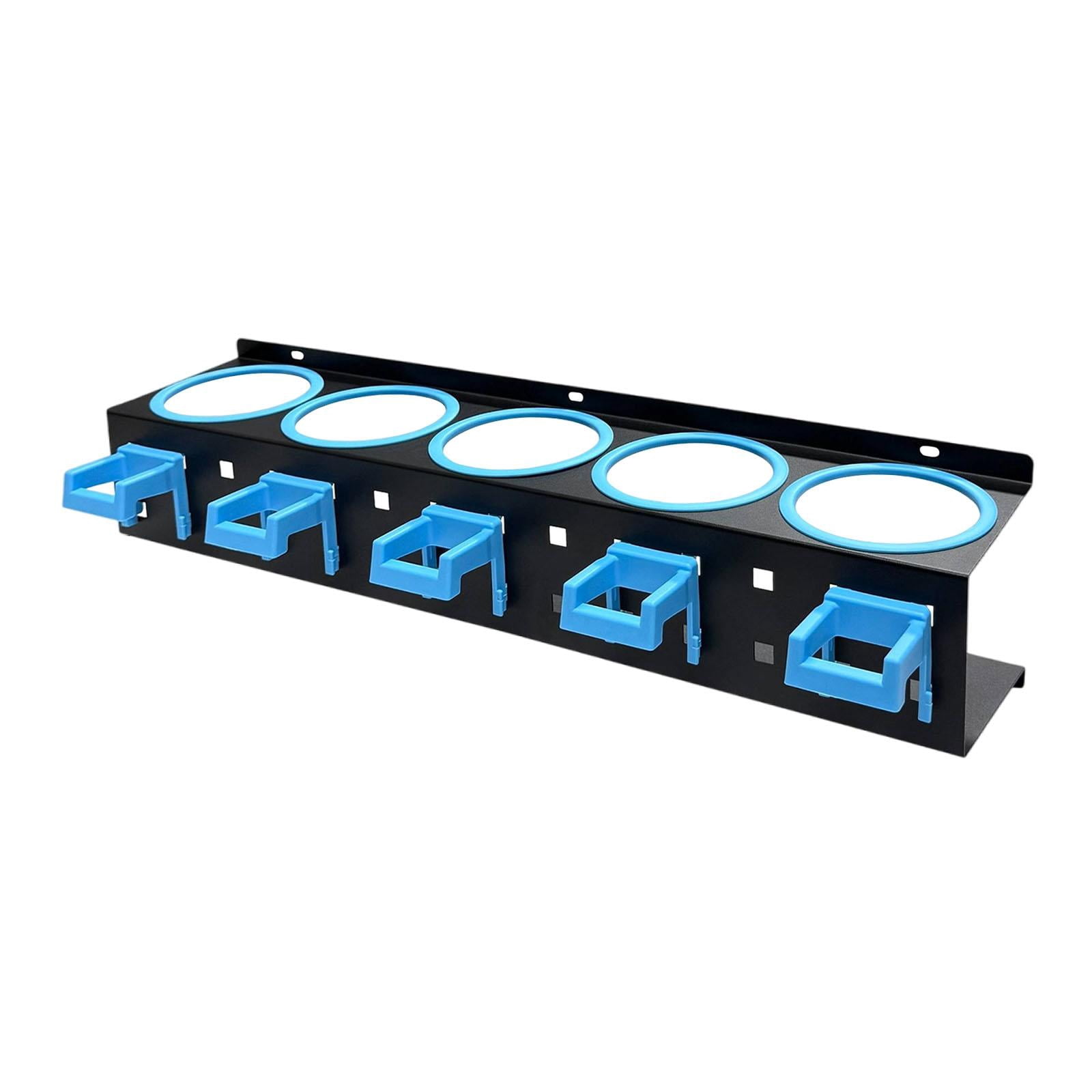 QSTDGVPW Spray Bottle Holder Car Wash Tool Organizer Simple Installation Multi Functional blue 5 holes
